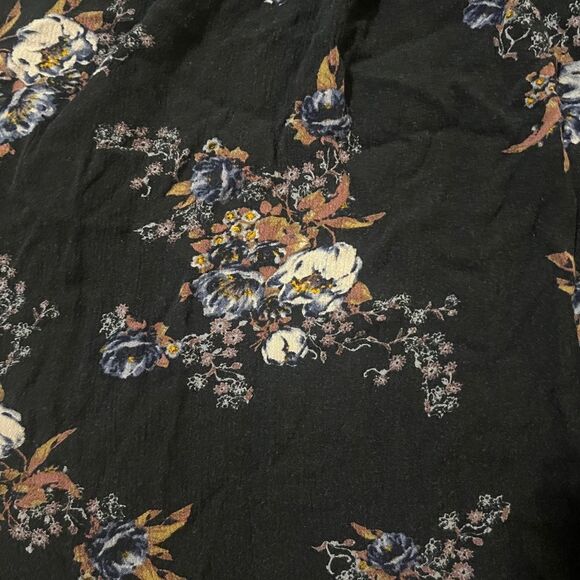 Free People Snap Out Of It Mini Swing Dress Choker Black Floral Medium - Picture 6 of 9